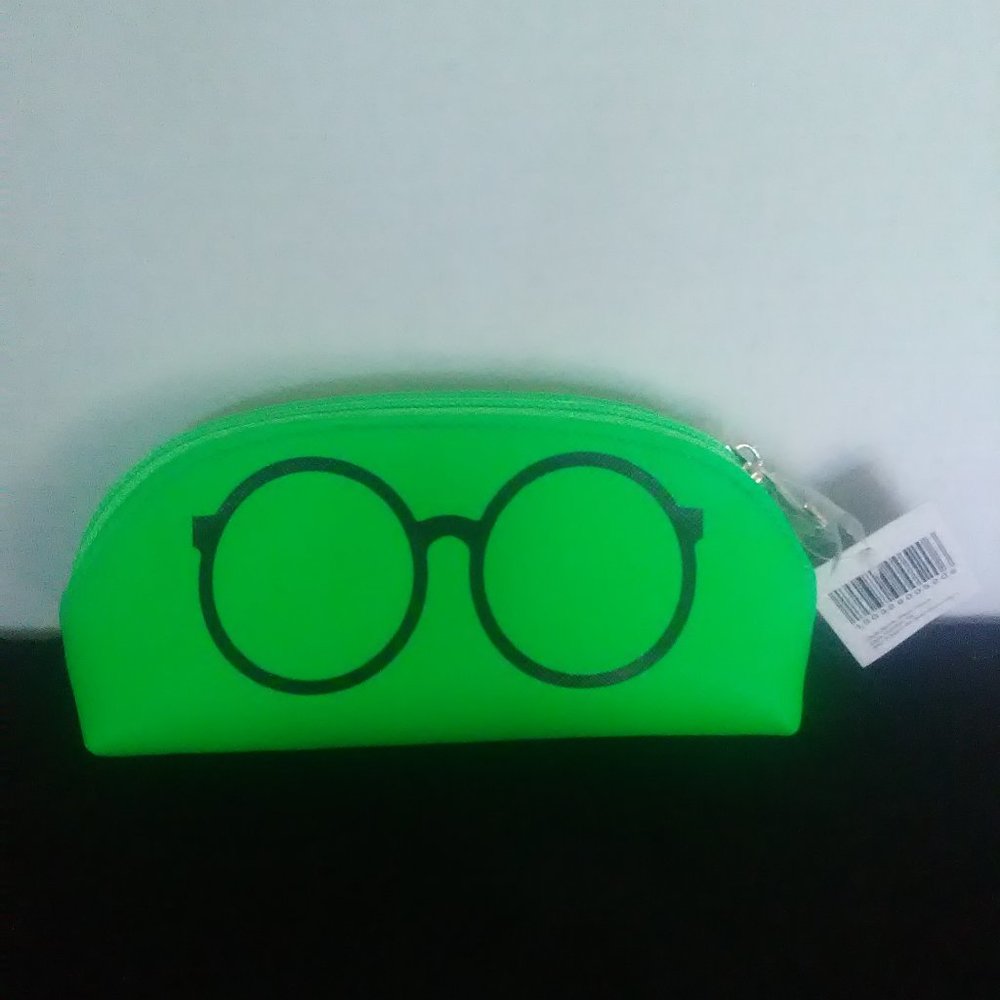 Perverse Neon Green Sunglasses Case Pouch Clutch